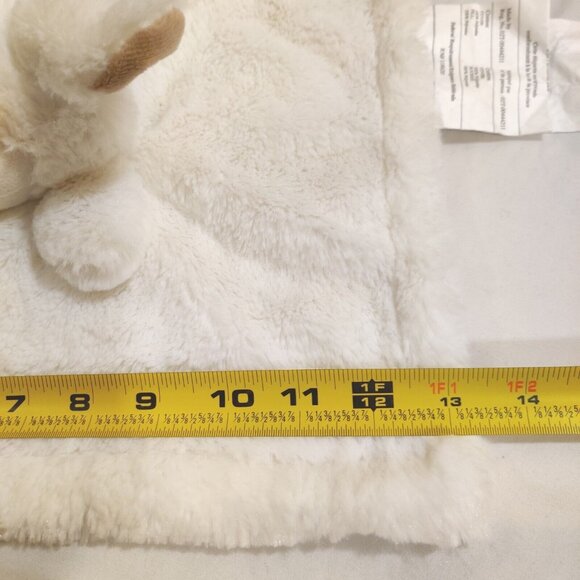 Manhattan Kids White Lamb Sheep Baby Security Blanket Lovey Plush 13" NOS - Picture 7 of 7